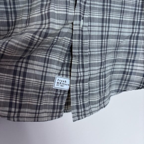 Frank & Eileen Barry Grey‎ Plaid Button Down 100% Cotton Shirt Size S - Picture 5 of 10